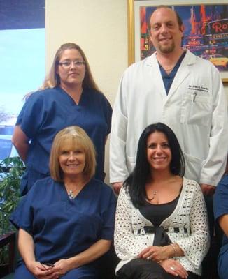 Dr. Kravitz, Amber, Susan and Jackie in the office