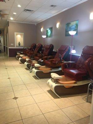 New pedicure chairs.