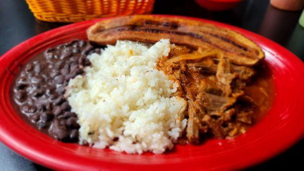 Lunch portion of Ropa Vieja