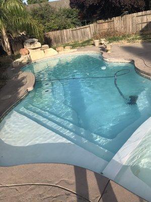 Super clear pool and spa