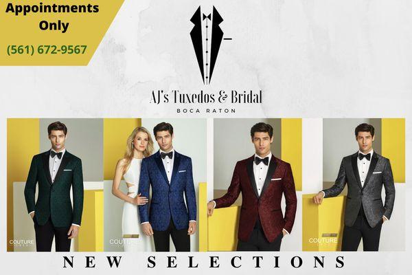 New Tuxedo Rental Selections Available Today.