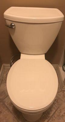 American Standard toilet install