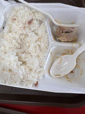 Rice and 2 sides plate...