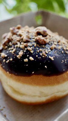 Banana-Pecan Sufganiyah aka Israeli doughnut. $4.50