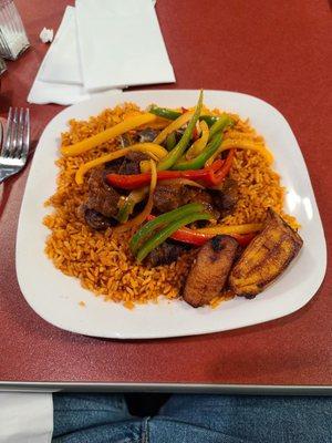 Jollof Rice with goat