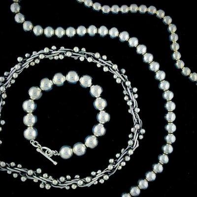 Classic sterling silver beaded jewelry from Taxco.