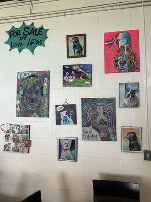 Dog art for sale