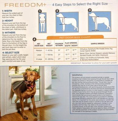 Freedom + Pet Doors. We are an authorized Anlin dealer call us for a free estimate (888) 549-3646