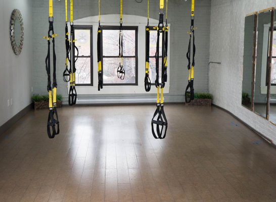 We offer TRX and Barre classes as part of our small group training program