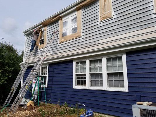 Exterior painting transformation