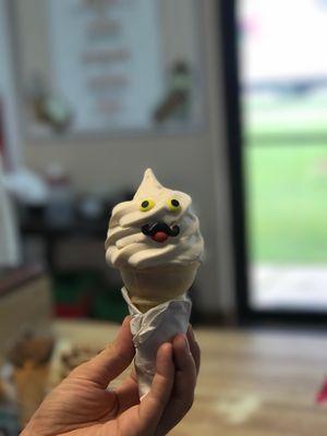 Add a face on your cone or even a mustache!