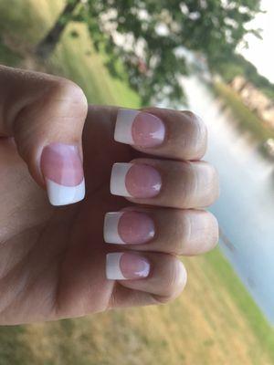 Pink & White set, Ive gotten regular fills here for almost 3 years