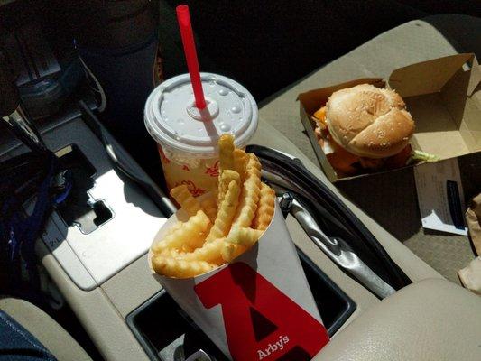 Chicken ranch sandwich, medium drink and a medium fry