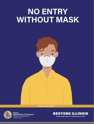 We required all client to wear a face mask or face covering.