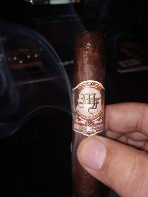 Enjoying a cigar....Garcia and Garcia. Sho' am good.  Salud amigos !