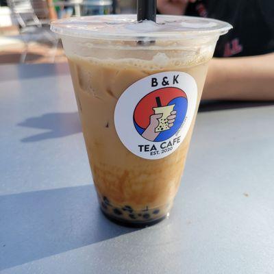 Tiger milk tea with boba