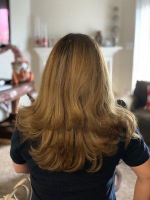 Beautiful blow dry