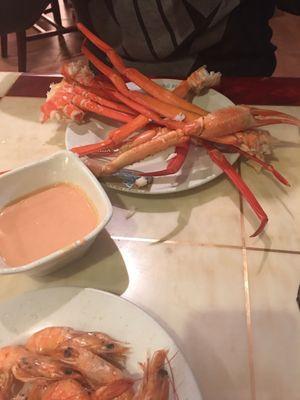 Snow crab legs