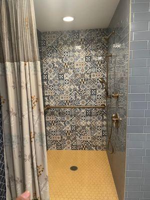 Walk in shower remodel