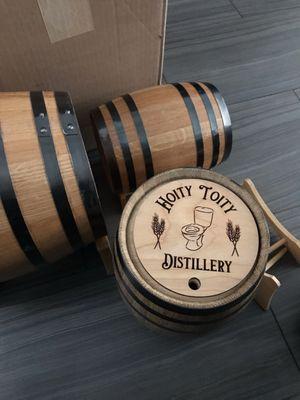 Whiskey barrel topper