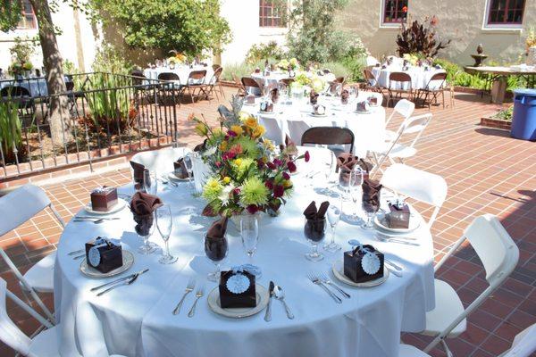 The Garden Room courtyard