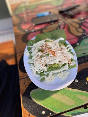 Chicken boat salad