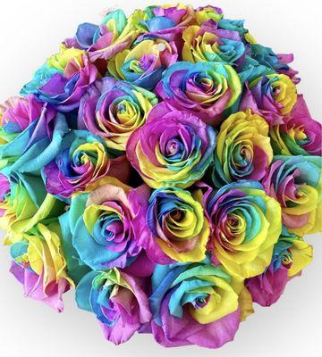 Rainbow Roses