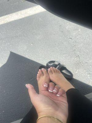 Acrylic manicure / gel pedicure