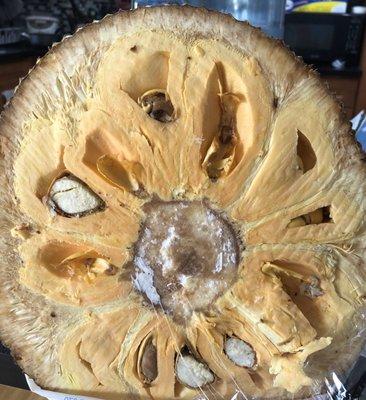 Jackfruit after opening