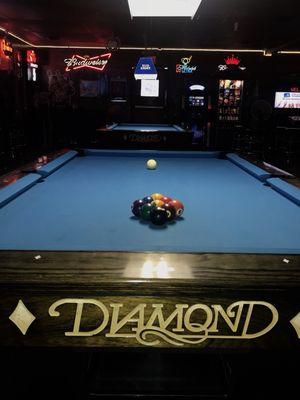 Top of the line Diamond pool tables.