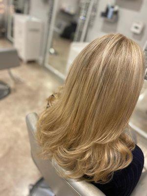 Blonde highlights