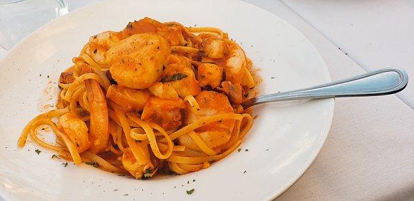 Spicy Seafood Pasta on Special