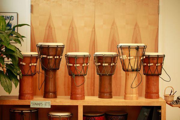 Instruments in music room