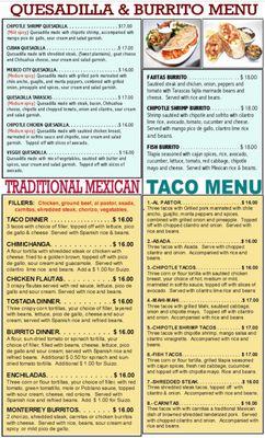 Most meals $16-25 margs add another $15 approx. easy to spend $30-40 per person here