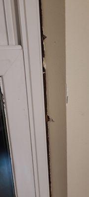 Dry wall damage