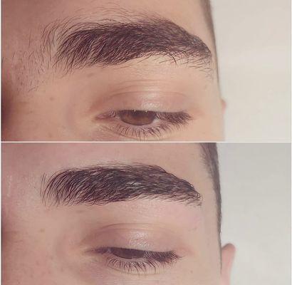 Men's brow wax