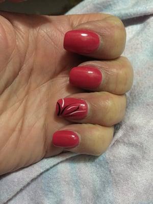 ,you must be hard on your nails! I went 6 days ago,had Cindy,mine still look great,I paid $35 and worth every penny!