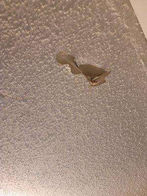 Damaged ceiling