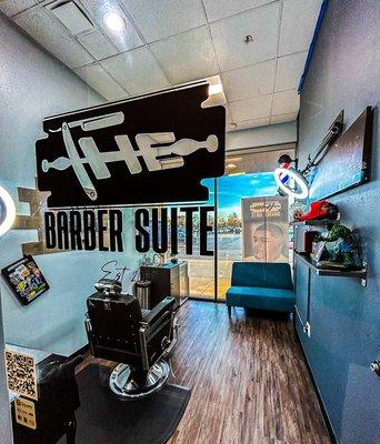 The Barber Suite providing private haircuts.