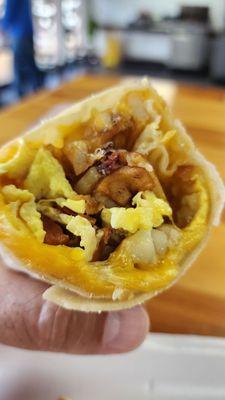 Bacon and Egg Breakfast Burrito