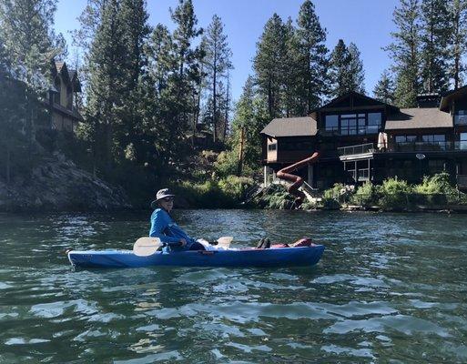 John on kayak