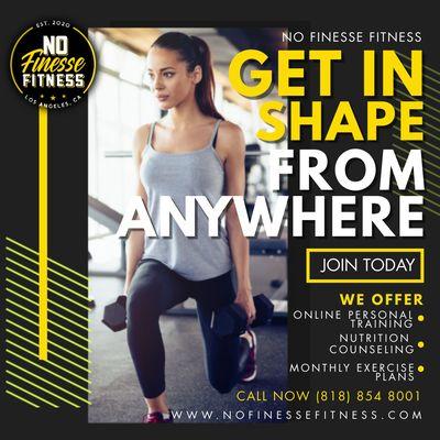 No Gym? No Problem! Whether you're currently going to a gym or working out at home NFF Workout Plans will help you get the results you want!