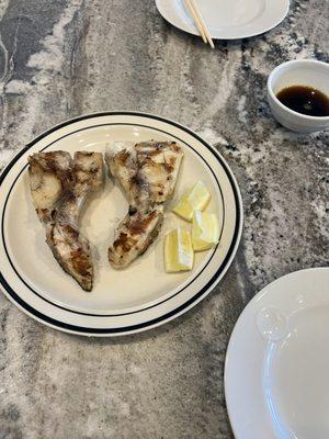 Grilled Hamachi (yellowtail collar)