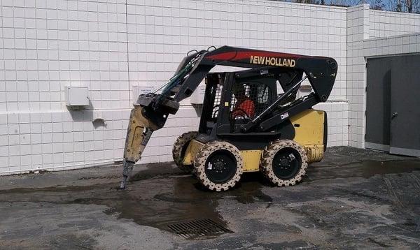 Demo Asphalt Concrete Masonry Walls