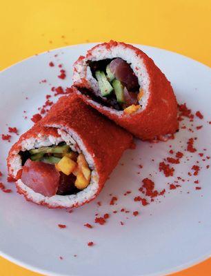 Hot Cheetos sushi burrito