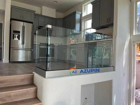 Railing glass