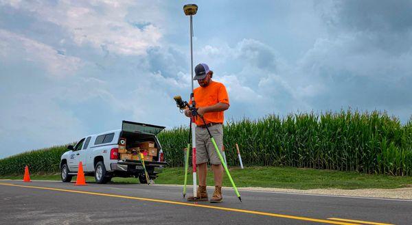 GEC Survey crew out in the field.