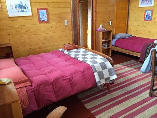 Bunkhouse lodging with 2 beds--super comfortable