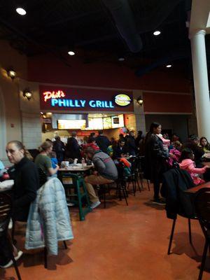 It's here in the Premium Outlet Mall food court.