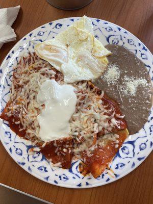 Chilaquiles and Eggs